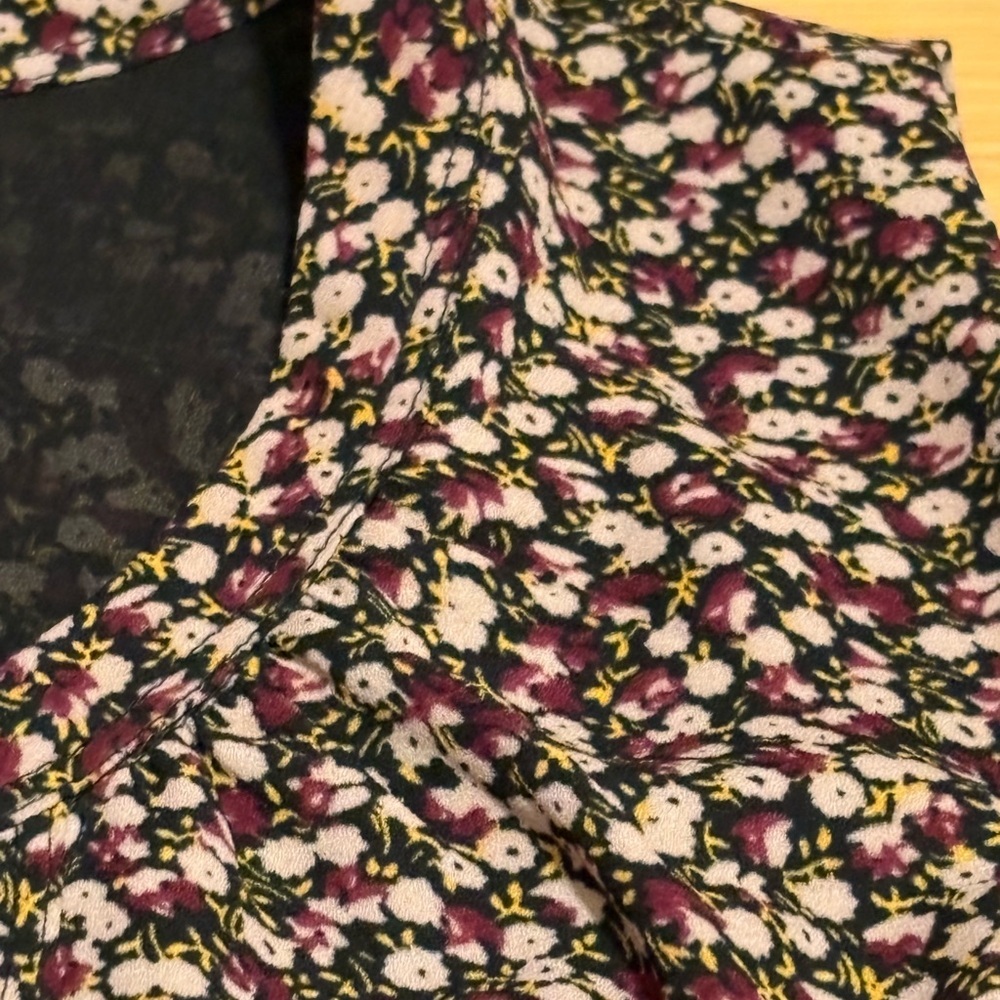 J.Crew x Hatch Floral Sleeveless V-Neck Maternity Blouse Top Size M-L - Picture 5 of 9